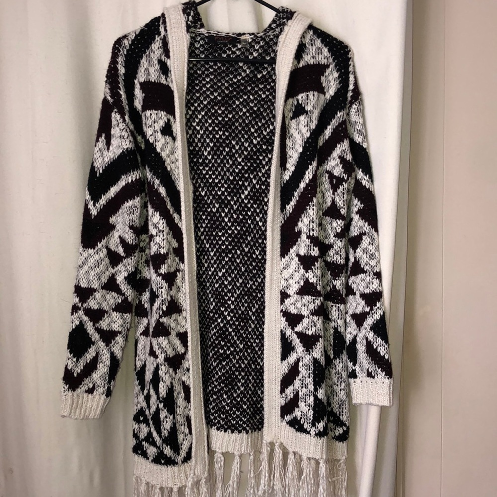 FYLO LONDON HOODED CARDIGAN